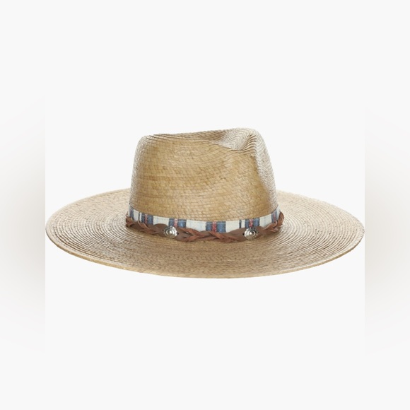 Scala stylish Tan Straw Hat with Braided Band